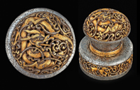 圖4 鋄金銀印章，西藏，18世紀，夢蝶軒藏